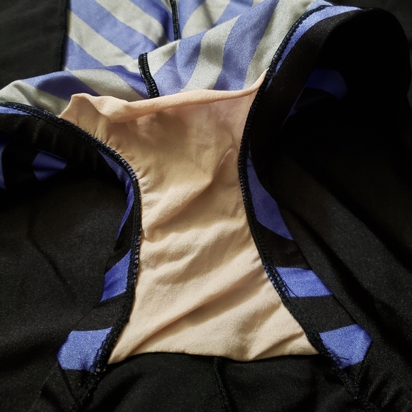 ⭐ VINTAGE | Mid-Century Purple & Black One Piece Sea Stars Swimsuit - Picture 10 of 12